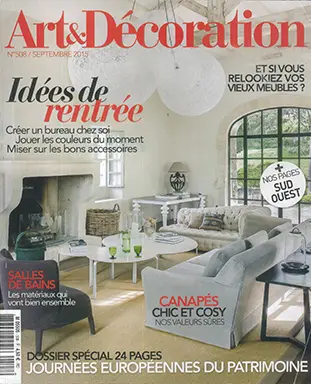 Couverture — Art & Décoration N° 491, Octobre 2013
